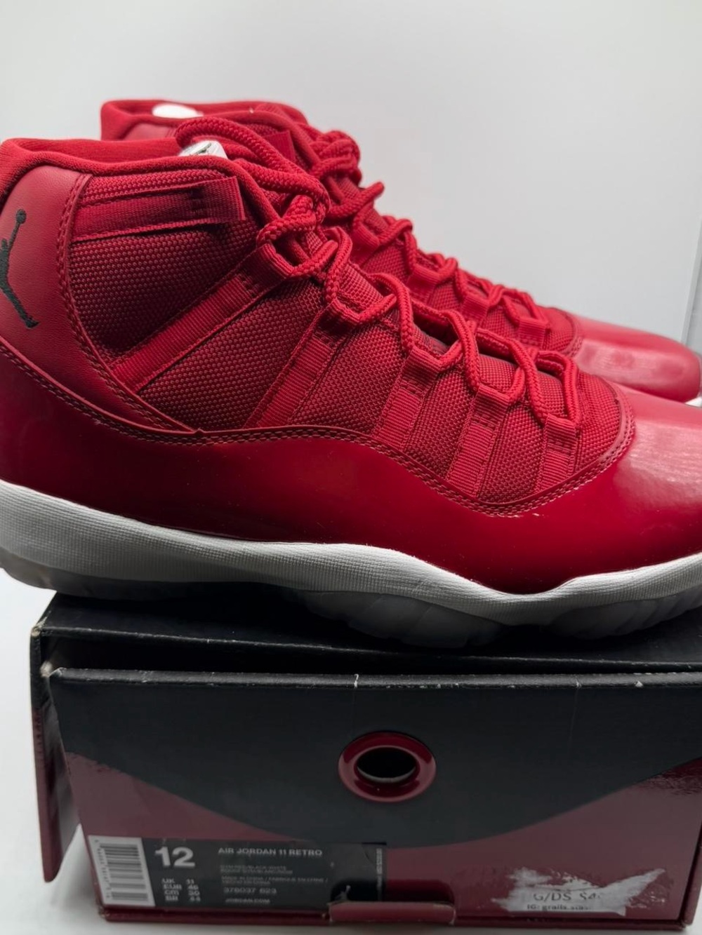 Jordan Red High-Top Basketball Sneakers